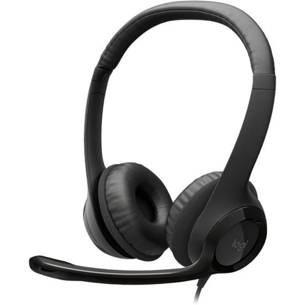 Logitech H390 Wired Headset for PC/Laptop Stereo Headphones with Noise Cancelli